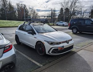 Volkswagen Golf License Plate Mount - Platypus - GTI (2022-2024) Volkswagen Golf License Plate Mount - Platypus - GTI (2022-2024)